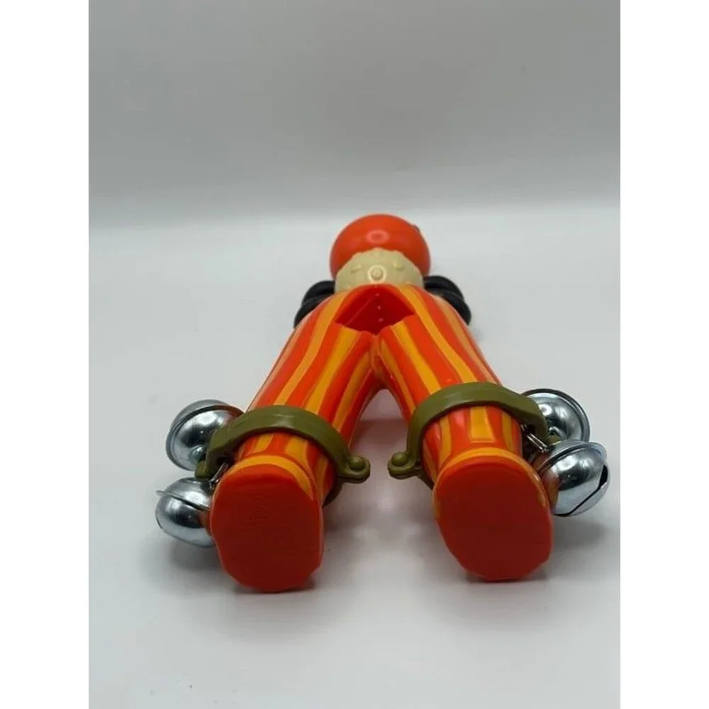 Cheerful Ladybug Toy with Jingle Bells and Striped Legs